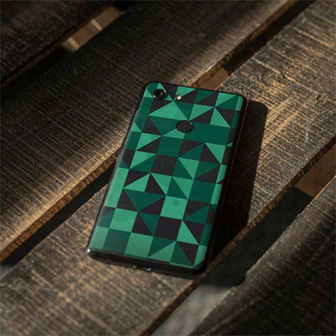 Black & Green Google Pixel 3 XL Skin